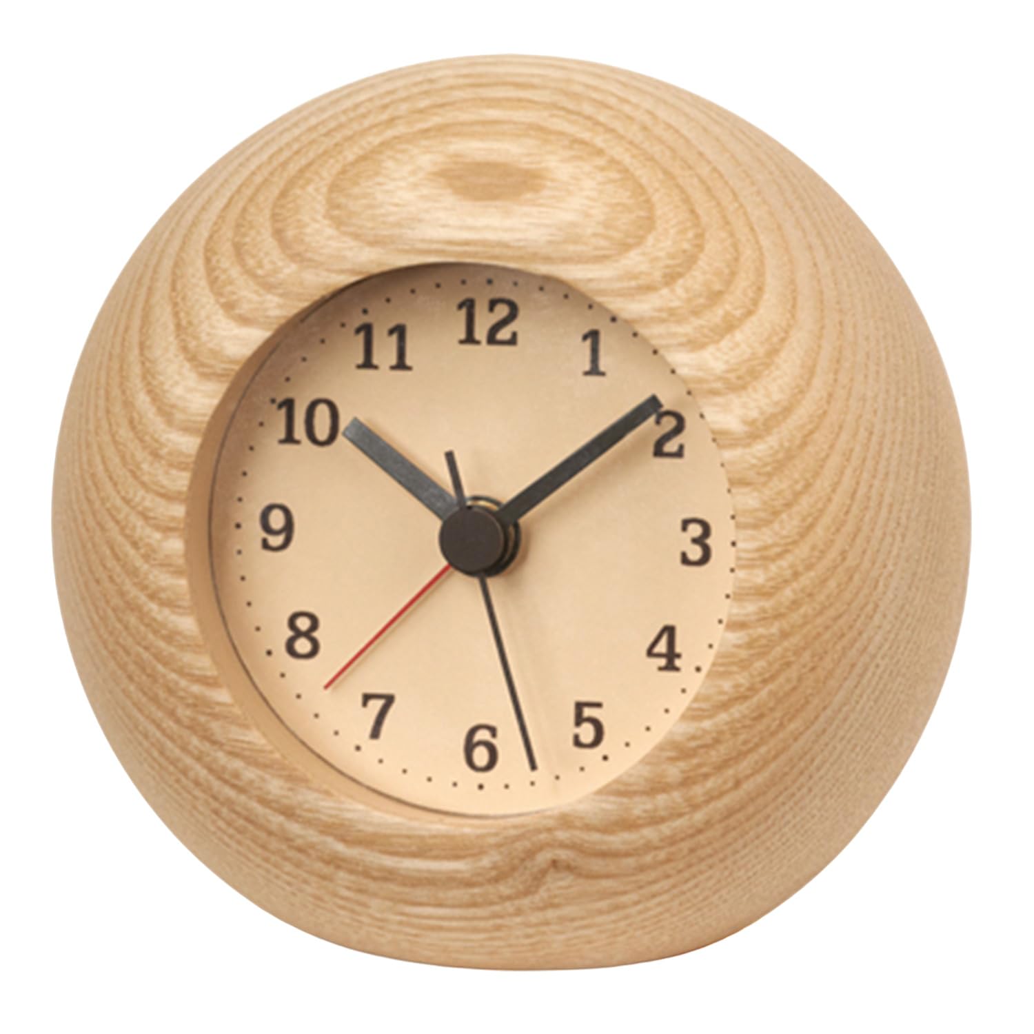 Remnos LA13-12 NT Lemnos Analog Alarm Clock, Rest, Natural Color Wood